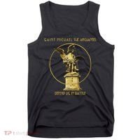 Saint Michael The Archangel Defend Us Prayer Catholic Tank Top thumb 0
