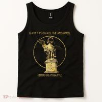 Saint Michael The Archangel Defend Us Prayer Catholic Tank Top thumb 2