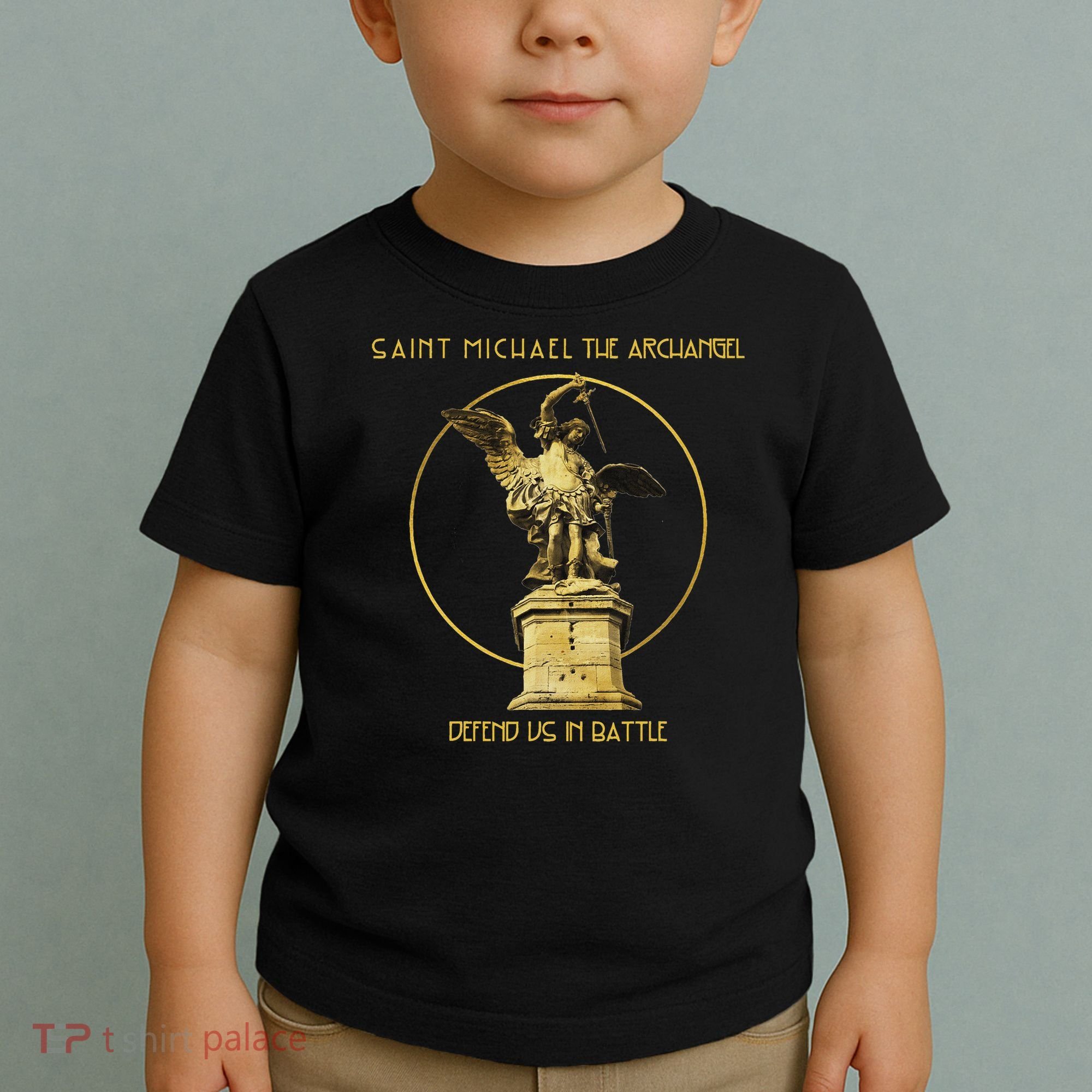 Saint Michael The Archangel Defend Us Prayer Catholic Toddler T-Shirt