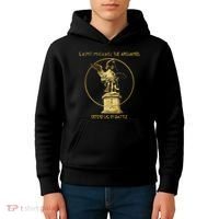 Saint Michael The Archangel Defend Us Prayer Catholic Kids Hoodie thumb 4