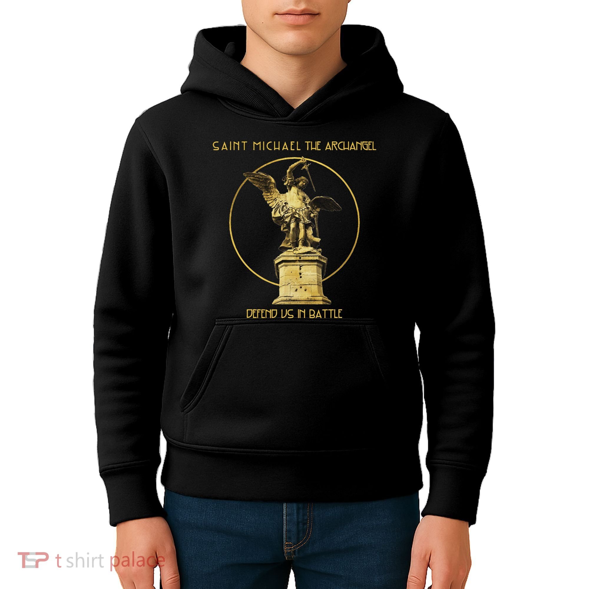 Saint Michael The Archangel Defend Us Prayer Catholic Kids Hoodie