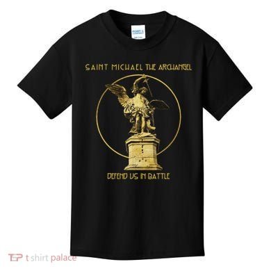 Saint Michael The Archangel Defend Us Prayer Catholic Kids T-Shirt