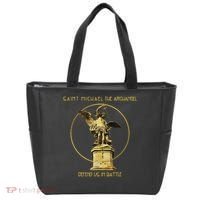 Saint Michael The Archangel Defend Us Prayer Catholic Tote Bag thumb 0