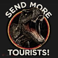 Send More Tourists! Funny T-Rex  Bucket Hat thumb 4