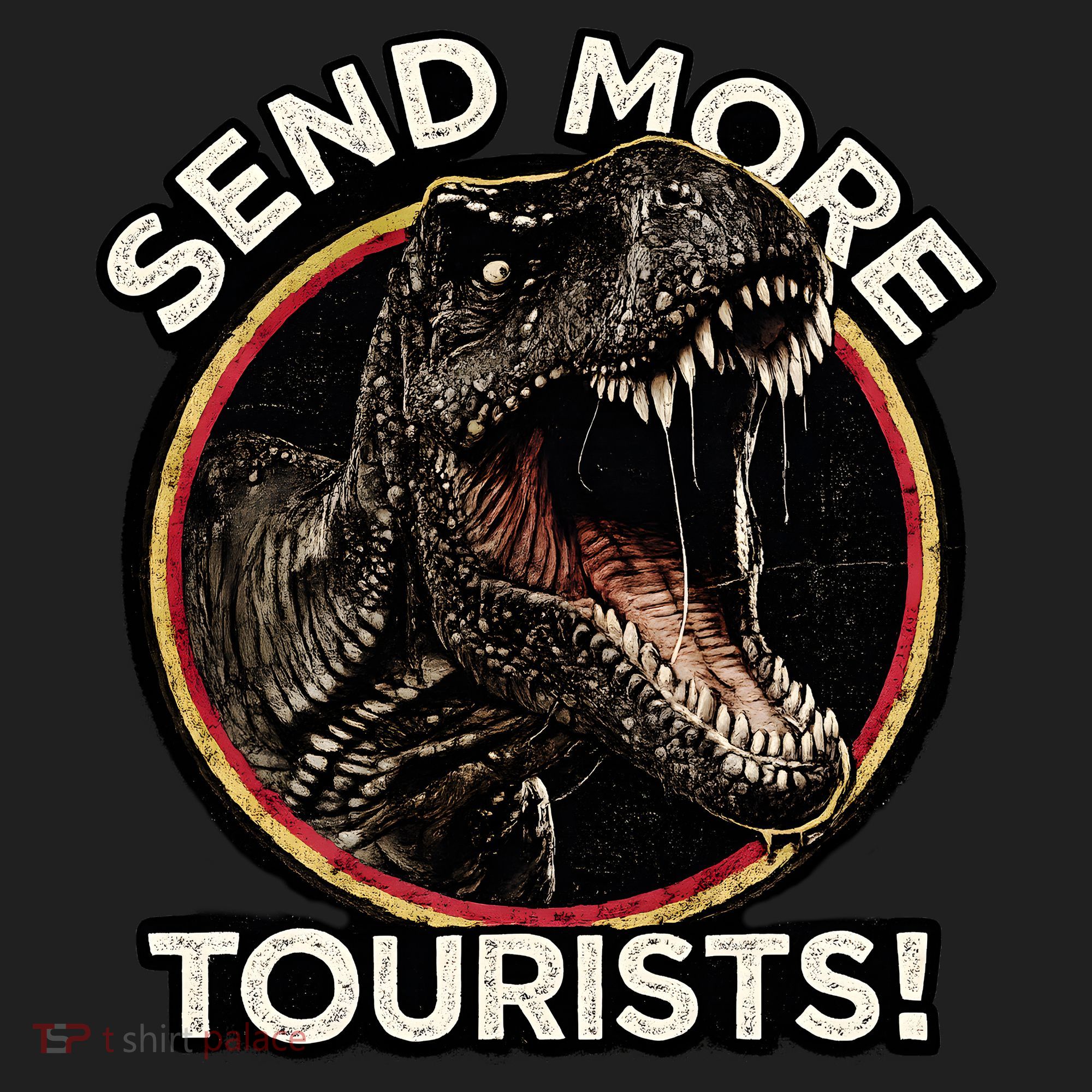 Send More Tourists! Funny T-Rex  Beanie