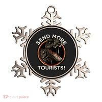Send More Tourists! Funny T-Rex  Ornament thumb 0