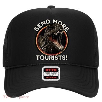 Send More Tourists! Funny T-Rex  Hat