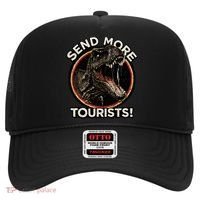 Send More Tourists! Funny T-Rex  Hat thumb 0