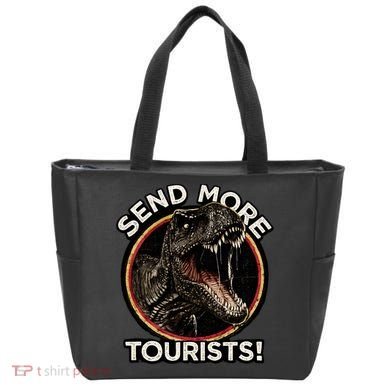 Send More Tourists! Funny T-Rex  Tote Bag