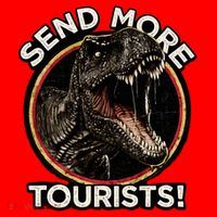 Send More Tourists! Funny T-Rex  Santa Hat thumb 1