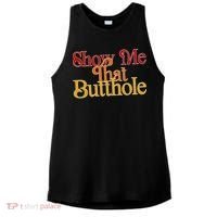 Show Me That Butthole Funny Ladies PosiCharge Tri-Blend Wicking Tank thumb 0