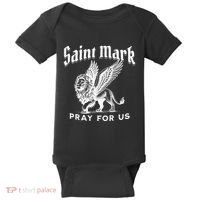 St Mark The Evangelist Apostle Lion Symbol Catholic Saint Baby Bodysuit thumb 0