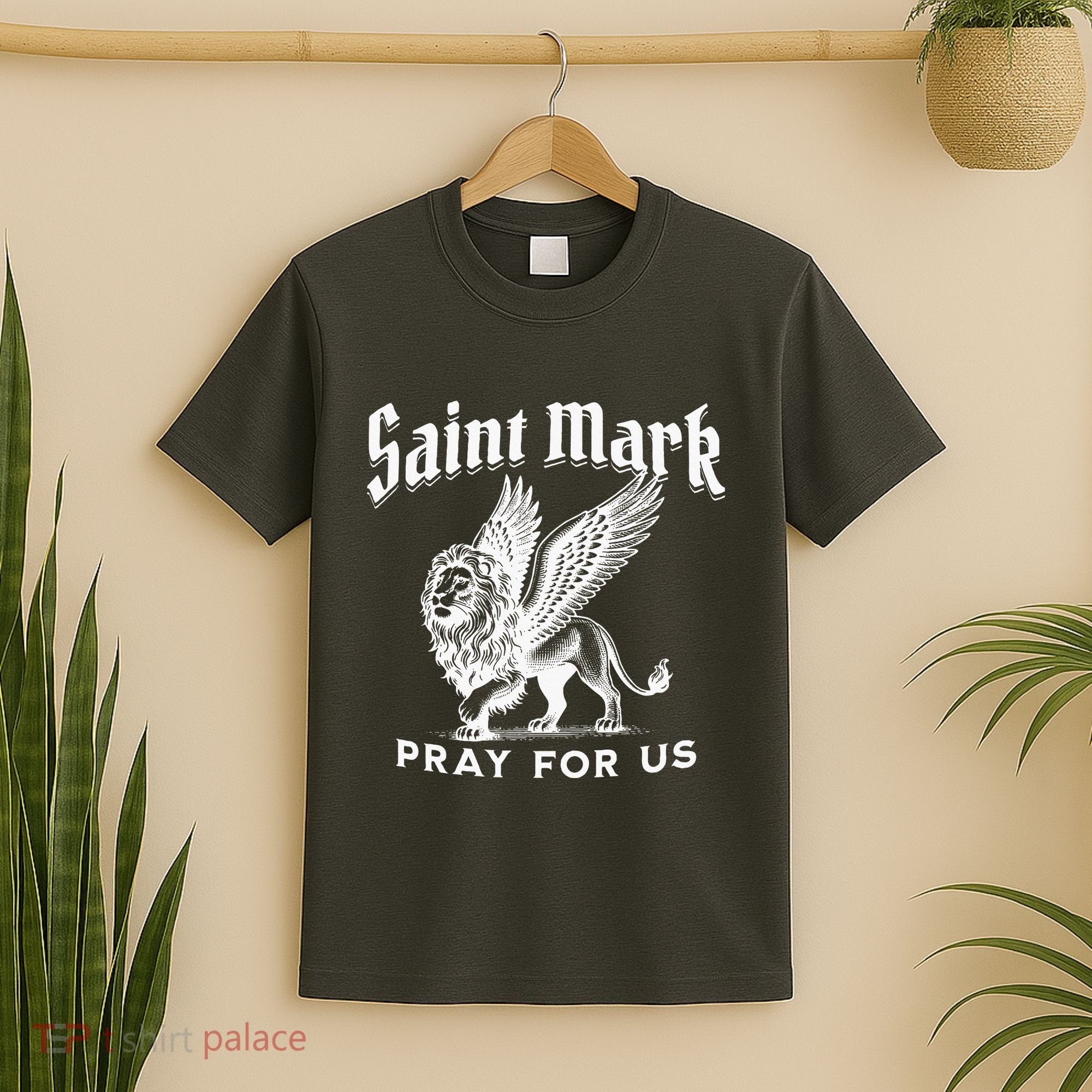 St Mark The Evangelist Apostle Lion Symbol Catholic Saint T-Shirt
