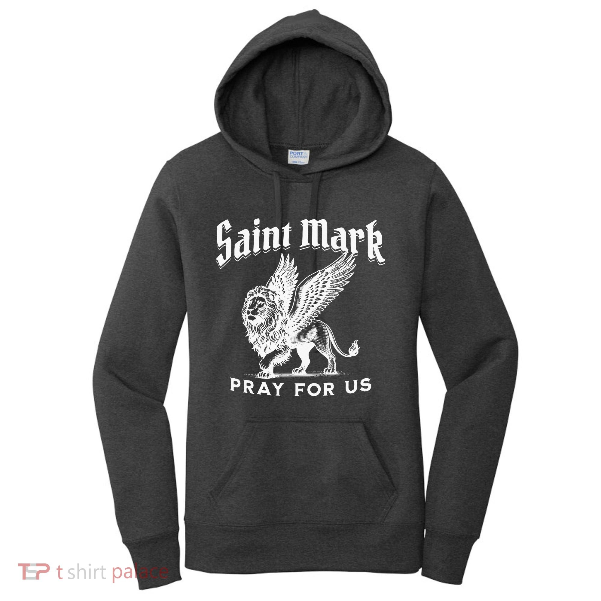 St Mark The Evangelist Apostle Lion Symbol Catholic Saint Women's Hoodie