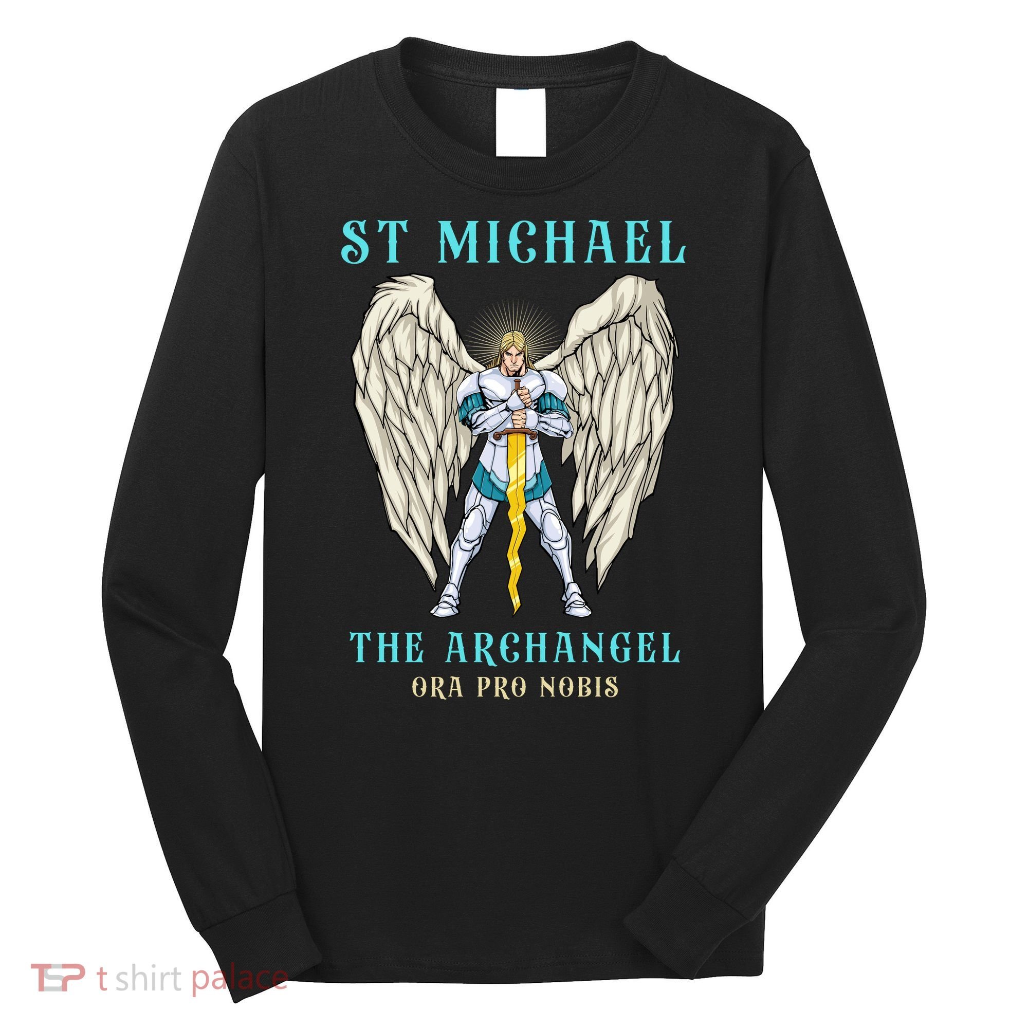 St Michael The Archangel Roman Catholic Gift Long Sleeve Shirt