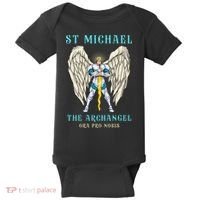 St Michael The Archangel Roman Catholic Gift Baby Bodysuit thumb 0