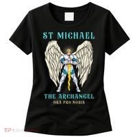 St Michael The Archangel Roman Catholic Gift Women's T-Shirt thumb 0