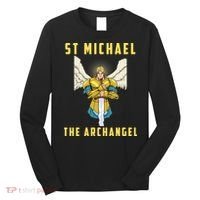 St Michael The Archangel Roman Catholic Gift Long Sleeve Shirt thumb 0