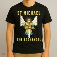 St Michael The Archangel Roman Catholic Gift T-Shirt thumb 3