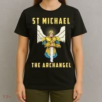 St Michael The Archangel Roman Catholic Gift T-Shirt thumb 4