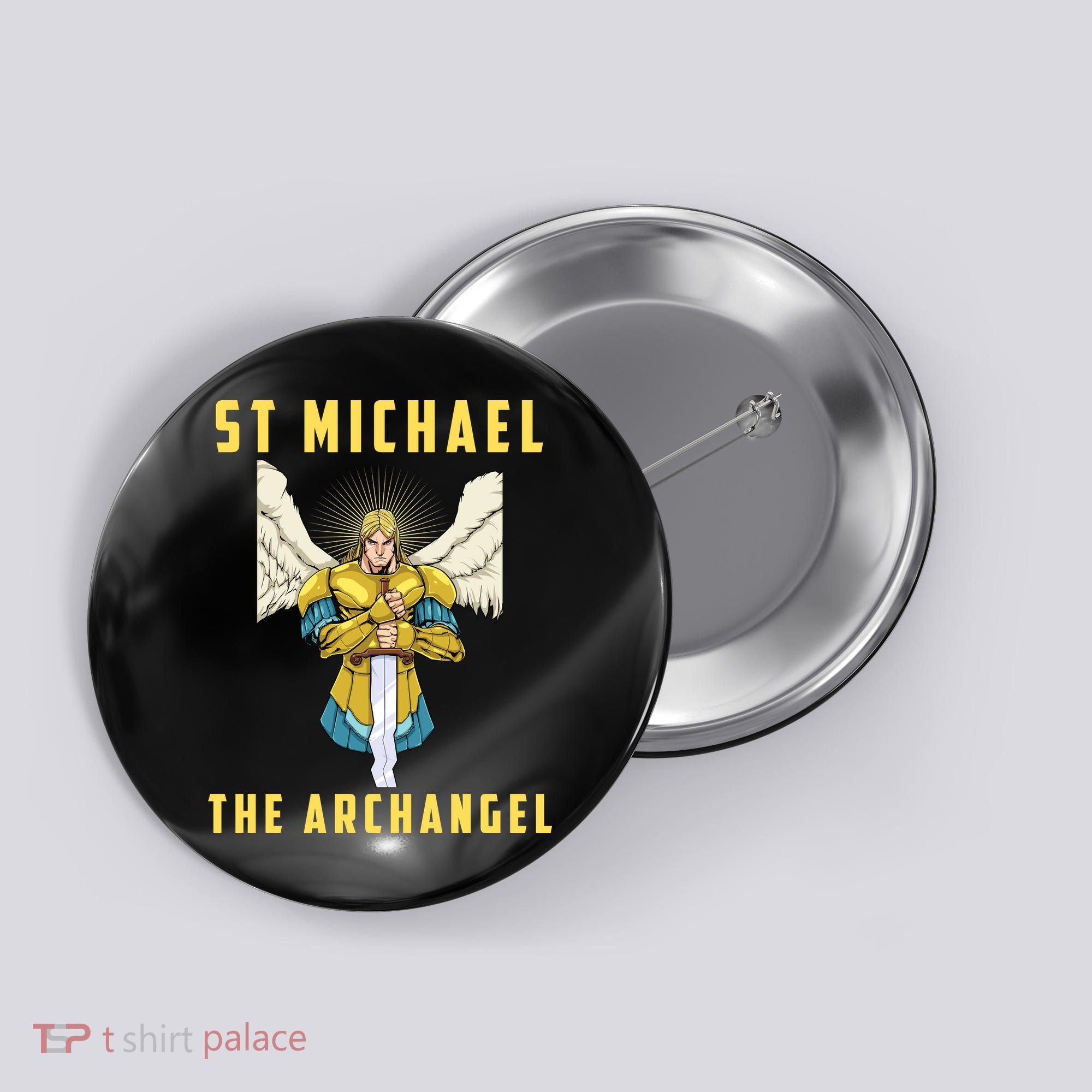 St Michael The Archangel Roman Catholic Gift Button