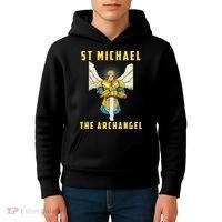 St Michael The Archangel Roman Catholic Gift Kids Hoodie thumb 4