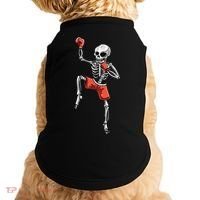 Skeleton Muay Thai Halloween Kickboxing MMA Fighter Costume Doggie Tank thumb 0
