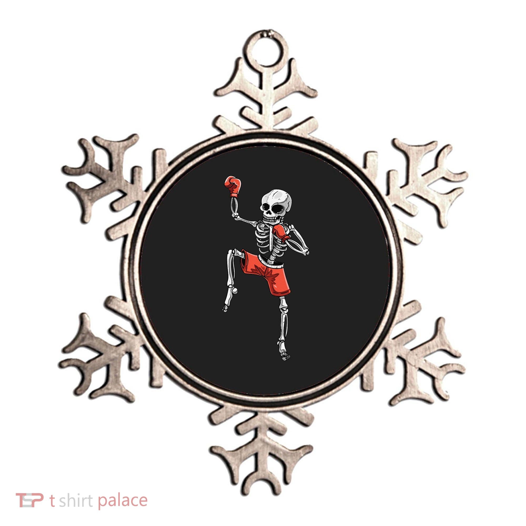 Skeleton Muay Thai Halloween Kickboxing MMA Fighter Costume Ornament