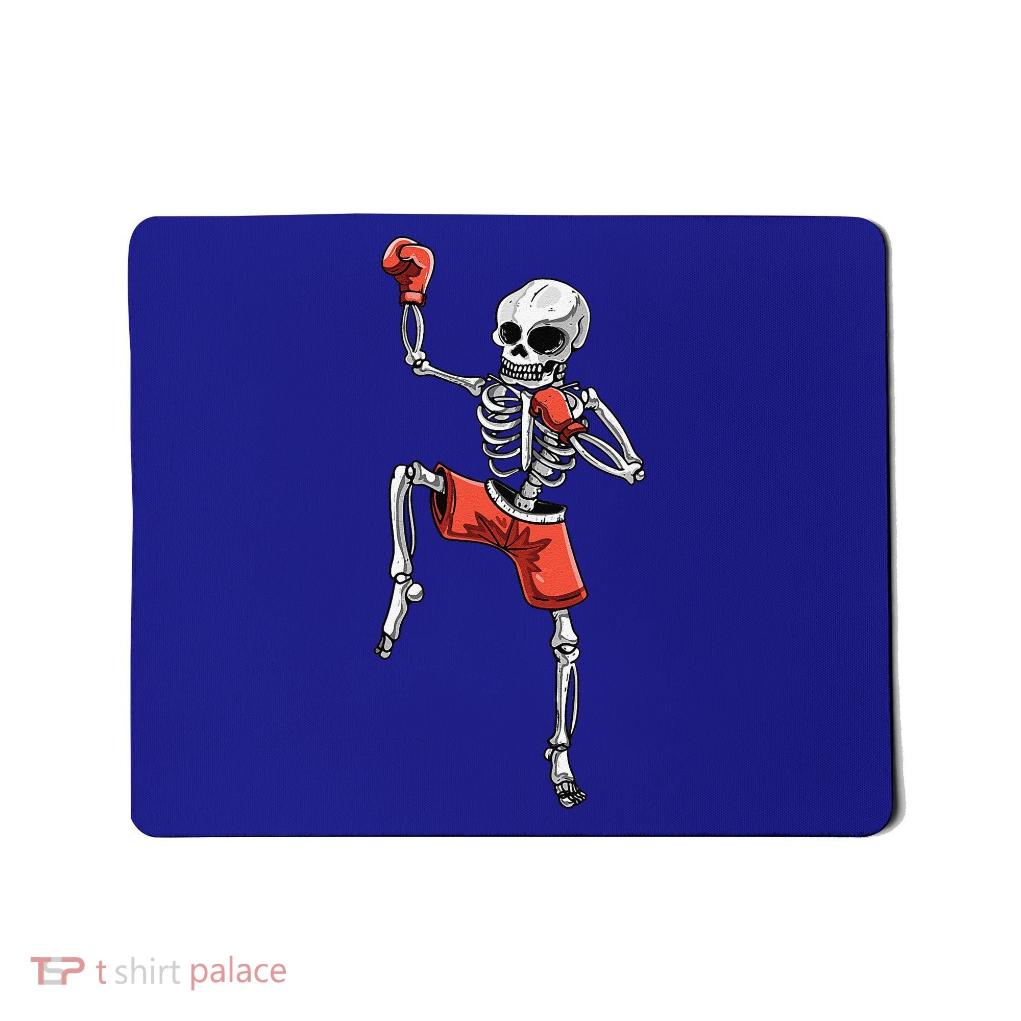 Skeleton Muay Thai Halloween Kickboxing MMA Fighter Costume Mousepad