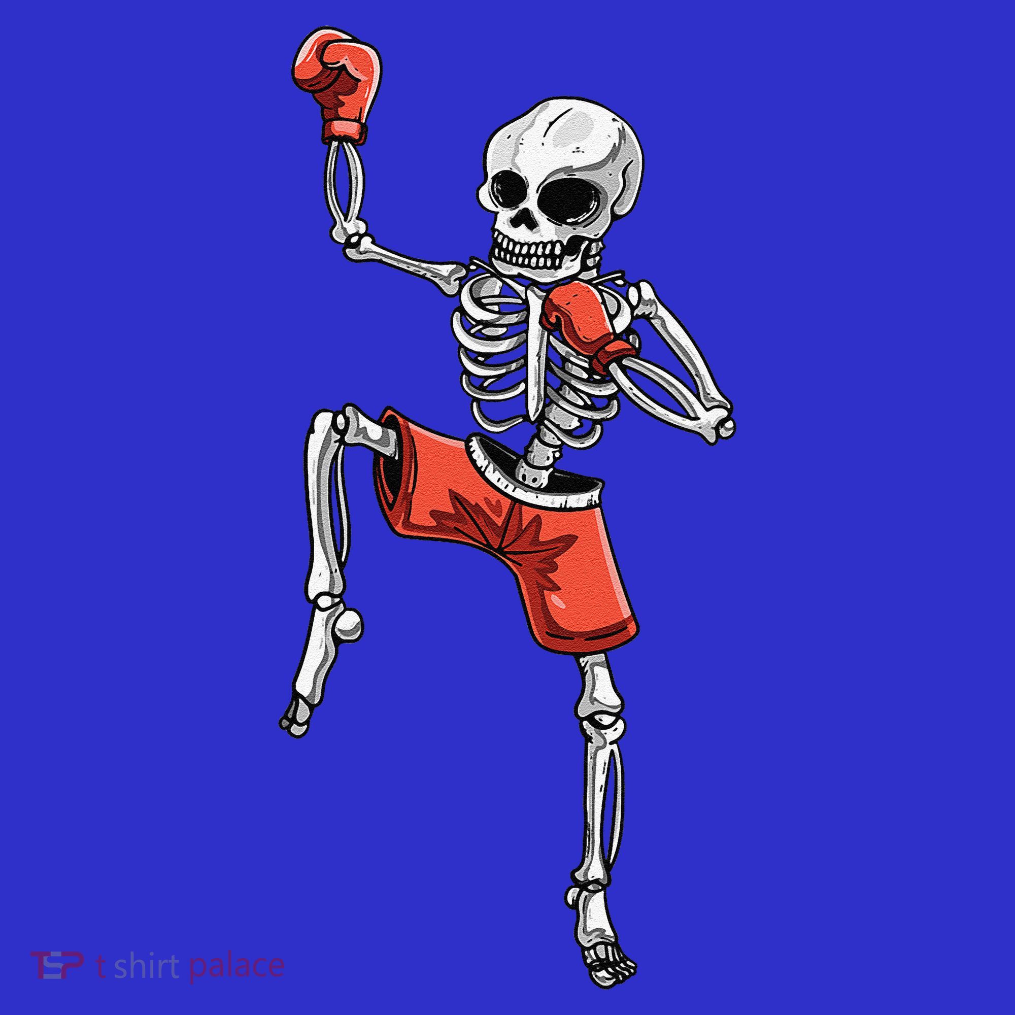 Skeleton Muay Thai Halloween Kickboxing MMA Fighter Costume Women's Tank Top