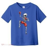 Skeleton Muay Thai Halloween Kickboxing MMA Fighter Costume Toddler T-Shirt thumb 0