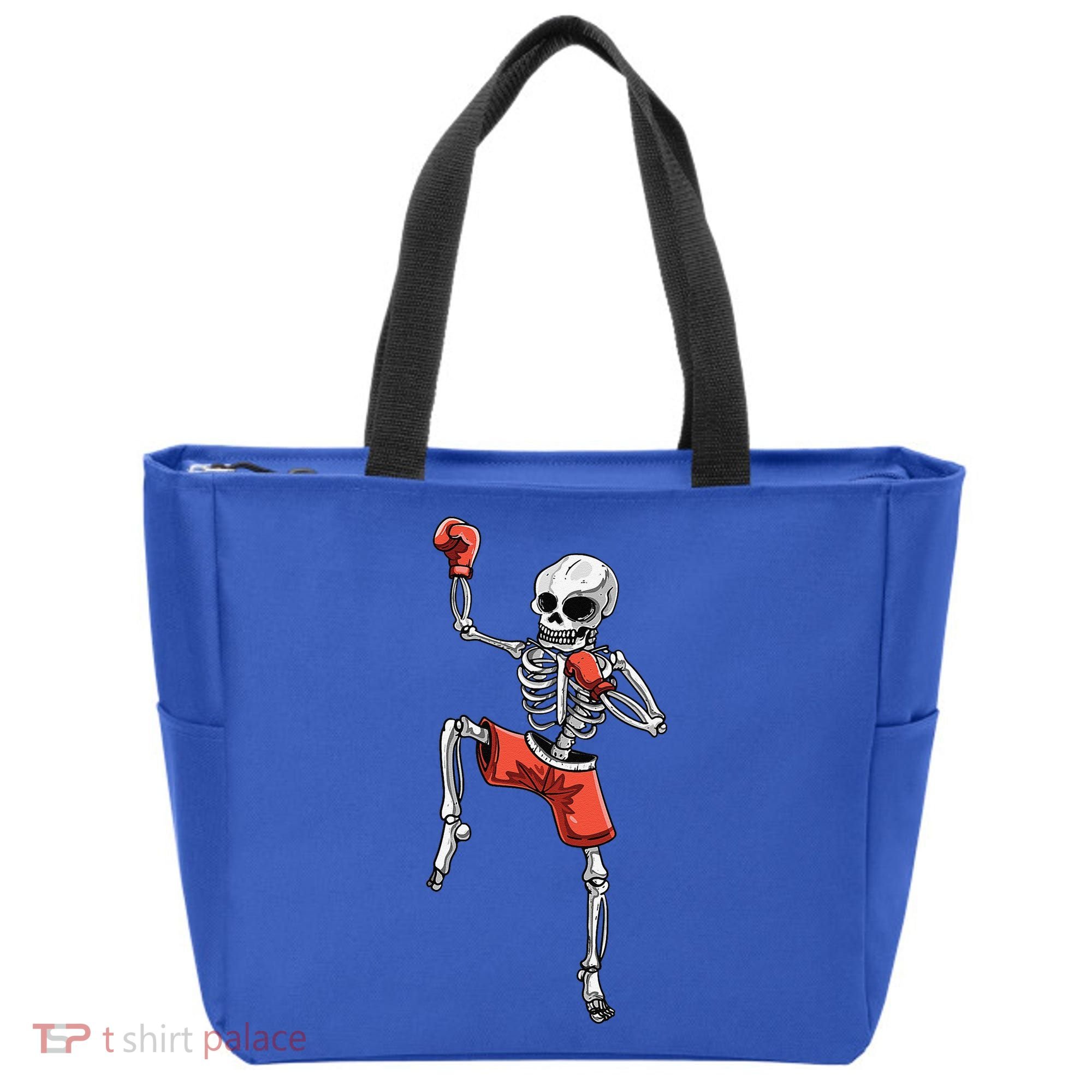 Skeleton Muay Thai Halloween Kickboxing MMA Fighter Costume Tote Bag
