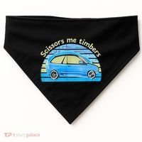 Scissors Me Timbers Funny Car USA-Made Doggie Bandana thumb 0