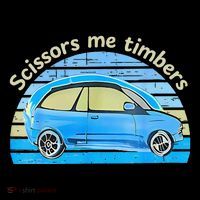 Scissors Me Timbers Funny Car Women's Hoodie thumb 2