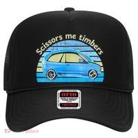 Scissors Me Timbers Funny Car Hat thumb 0