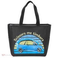 Scissors Me Timbers Funny Car Tote Bag thumb 0