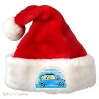 Scissors Me Timbers Funny Car Santa Hat thumb 0