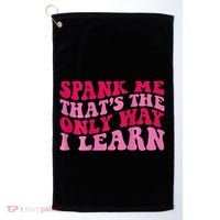 Spank Me ThatS The Only Way I Learn Golf Towel thumb 0