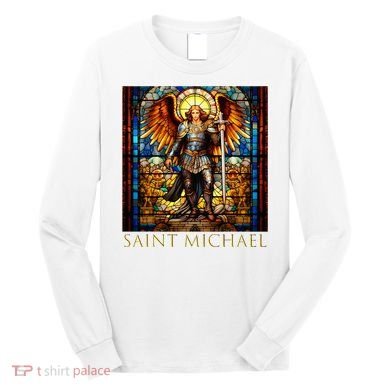 Saint Michael The Archangel Long Sleeve Shirt