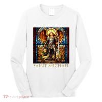 Saint Michael The Archangel Long Sleeve Shirt thumb 0