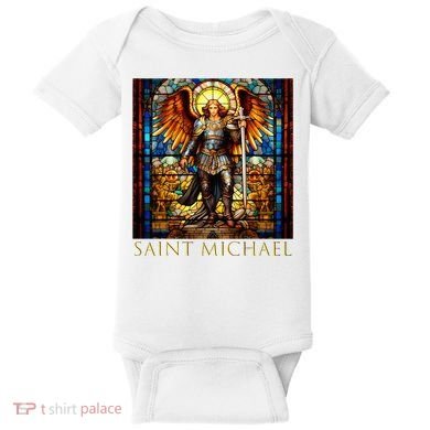 Saint Michael The Archangel Baby Bodysuit