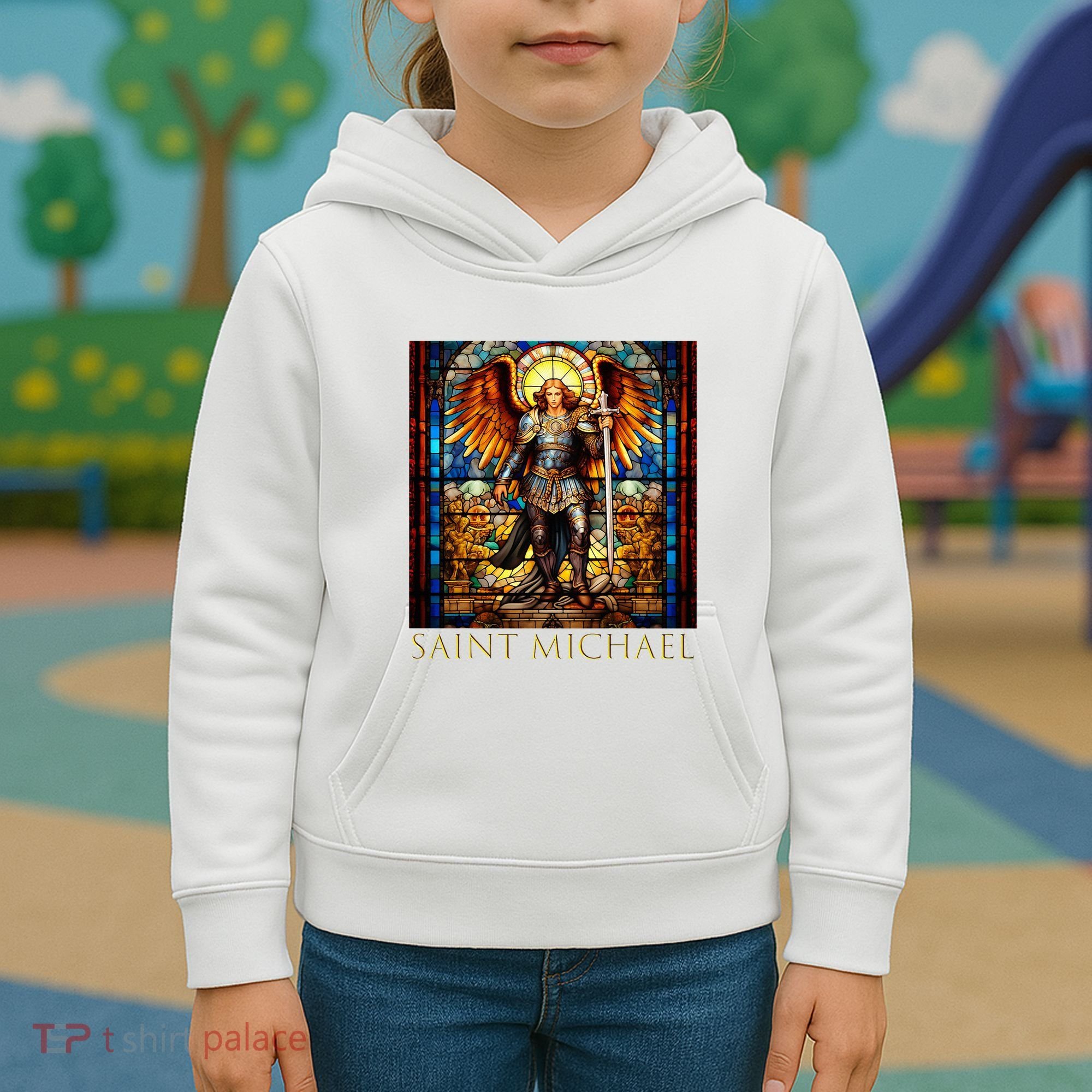 Saint Michael The Archangel Kids Hoodie