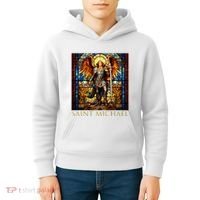 Saint Michael The Archangel Kids Hoodie thumb 4
