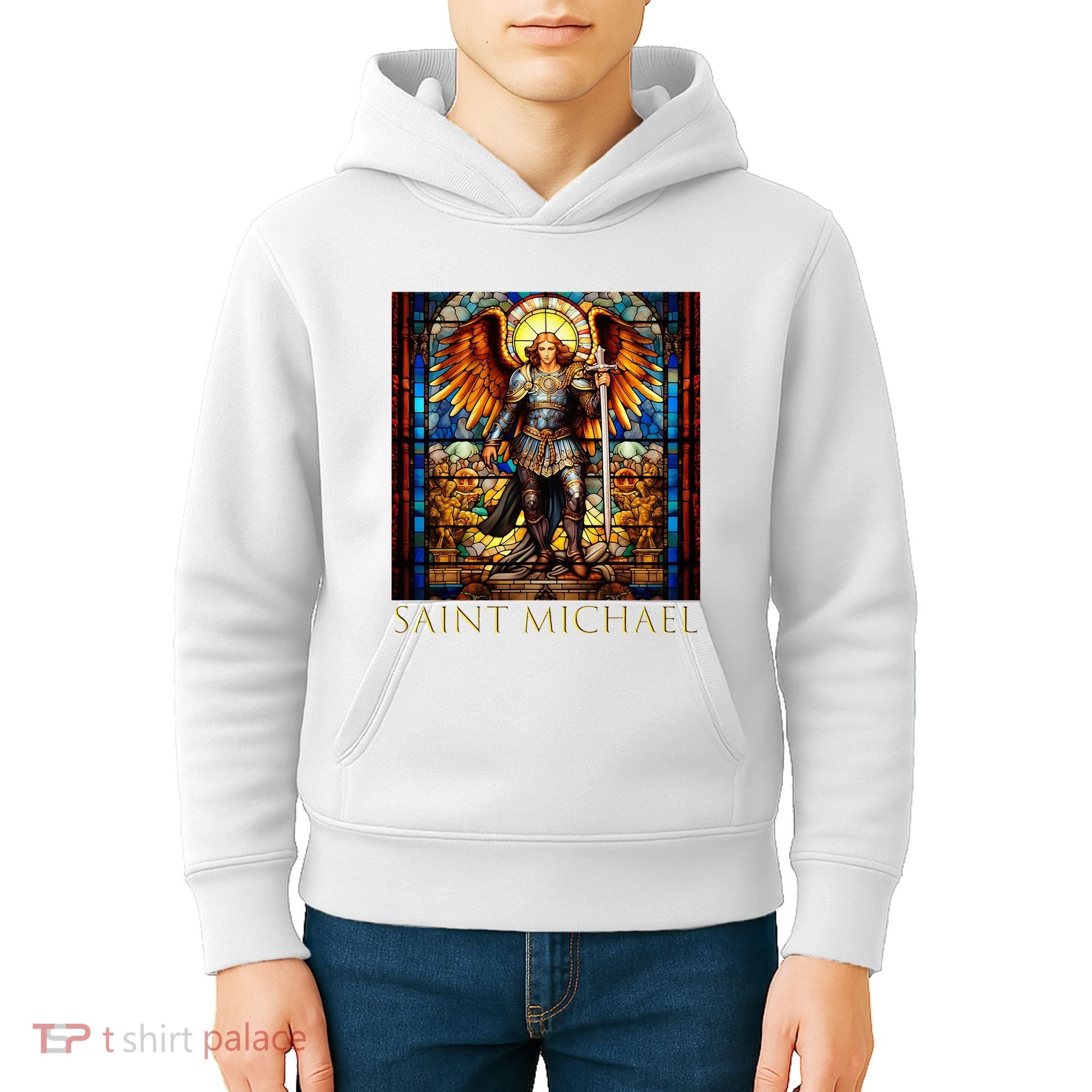 Saint Michael The Archangel Kids Hoodie
