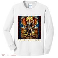 Saint Michael The Archangel Kids Long Sleeve Shirt thumb 0
