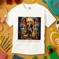 Saint Michael The Archangel Kids T-Shirt thumb 3