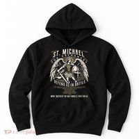 Saint Michael The Archangel Prayer Catholic Christian Pastor Hoodie thumb 0