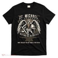 Saint Michael The Archangel Prayer Catholic Christian Pastor T-Shirt thumb 0