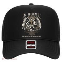 Saint Michael The Archangel Prayer Catholic Christian Pastor Hat thumb 0