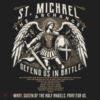 Saint Michael The Archangel Prayer Catholic Christian Pastor Golf Towel thumb 3